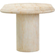 TOV Furniture Brut Concrete Patterned Indoor/Outdoor Oval Dining Table