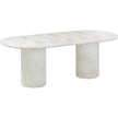 TOV Furniture Brut Concrete Patterned Indoor/Outdoor Oval Dining Table