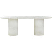 TOV Furniture Brut Concrete Patterned Indoor/Outdoor Oval Dining Table