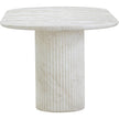 TOV Furniture Brut Concrete Patterned Indoor/Outdoor Oval Dining Table