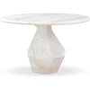TOV Furniture Esme Faux Marble Indoor / Outdoor Round Dining Table