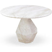 TOV Furniture Esme Faux Marble Indoor / Outdoor Round Dining Table