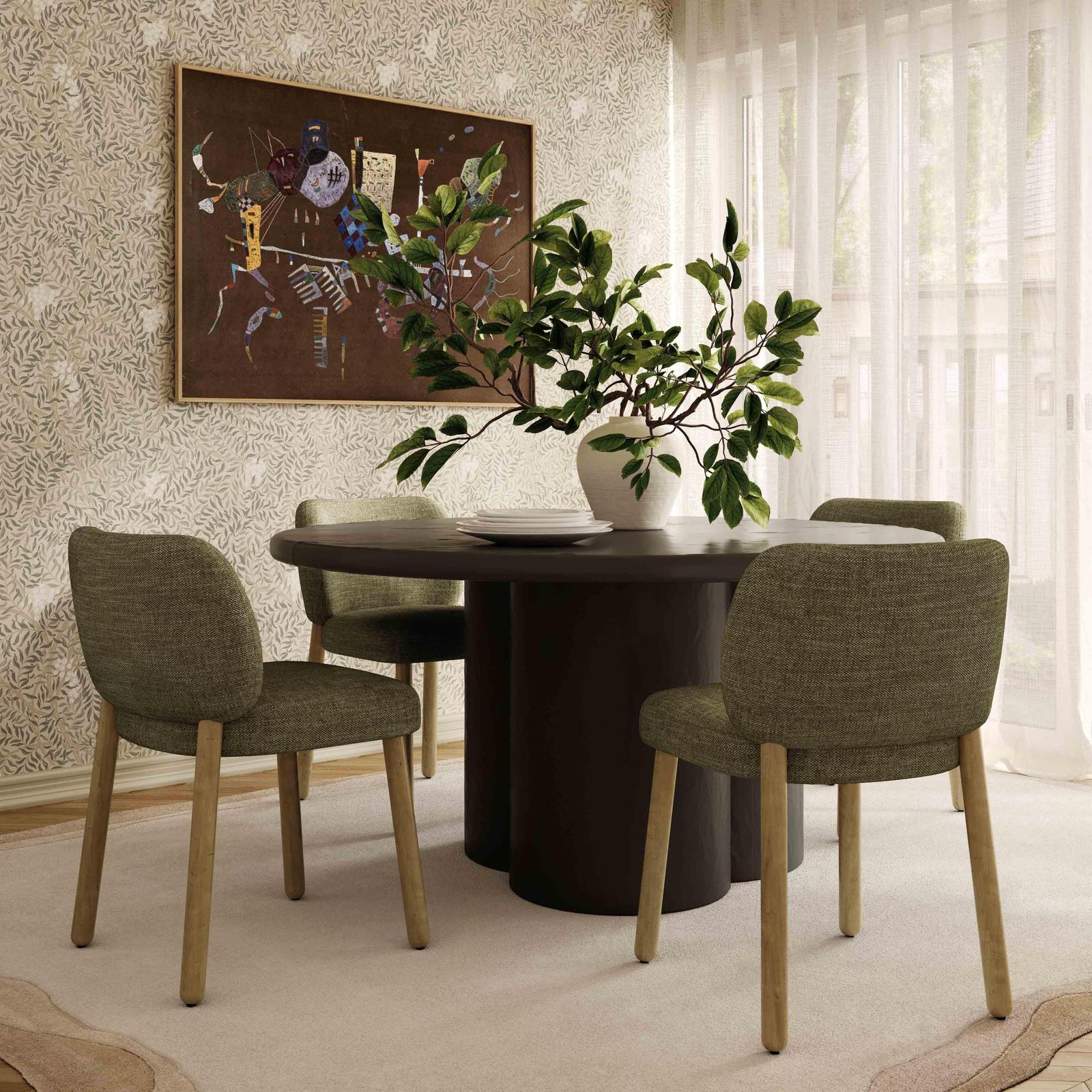 TOV Furniture Foxy Textured Performance Fabric Dining Chair