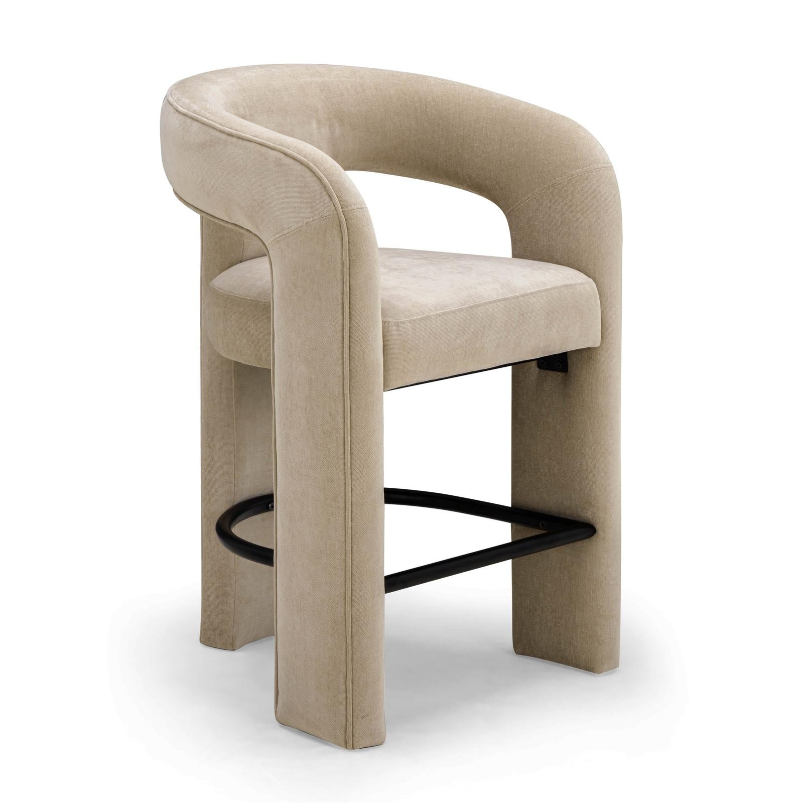 TOV Furniture Malone Performance Chenille Counter Stool
