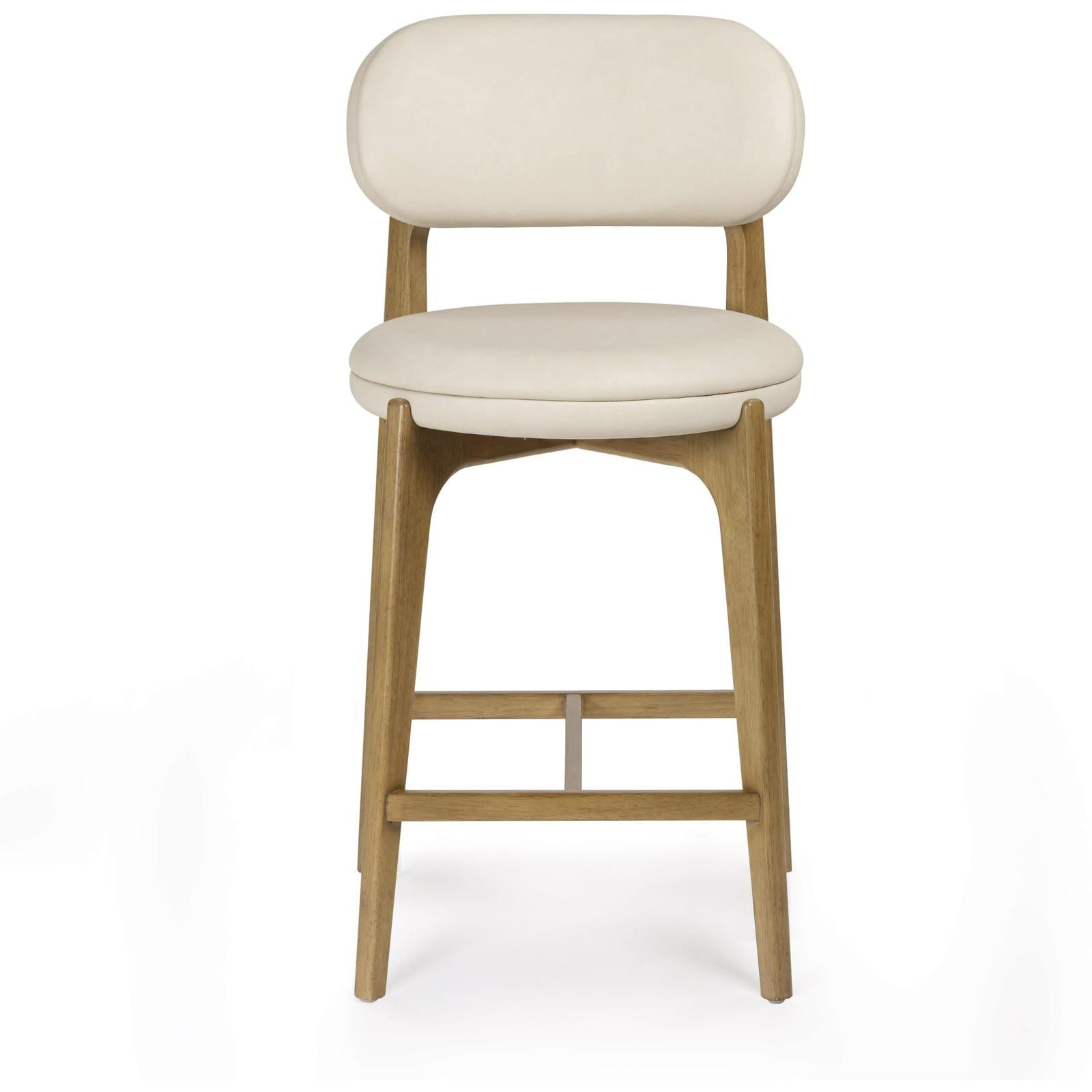TOV Furniture Carnation Cream Performance Vegan Leather Counter Stool