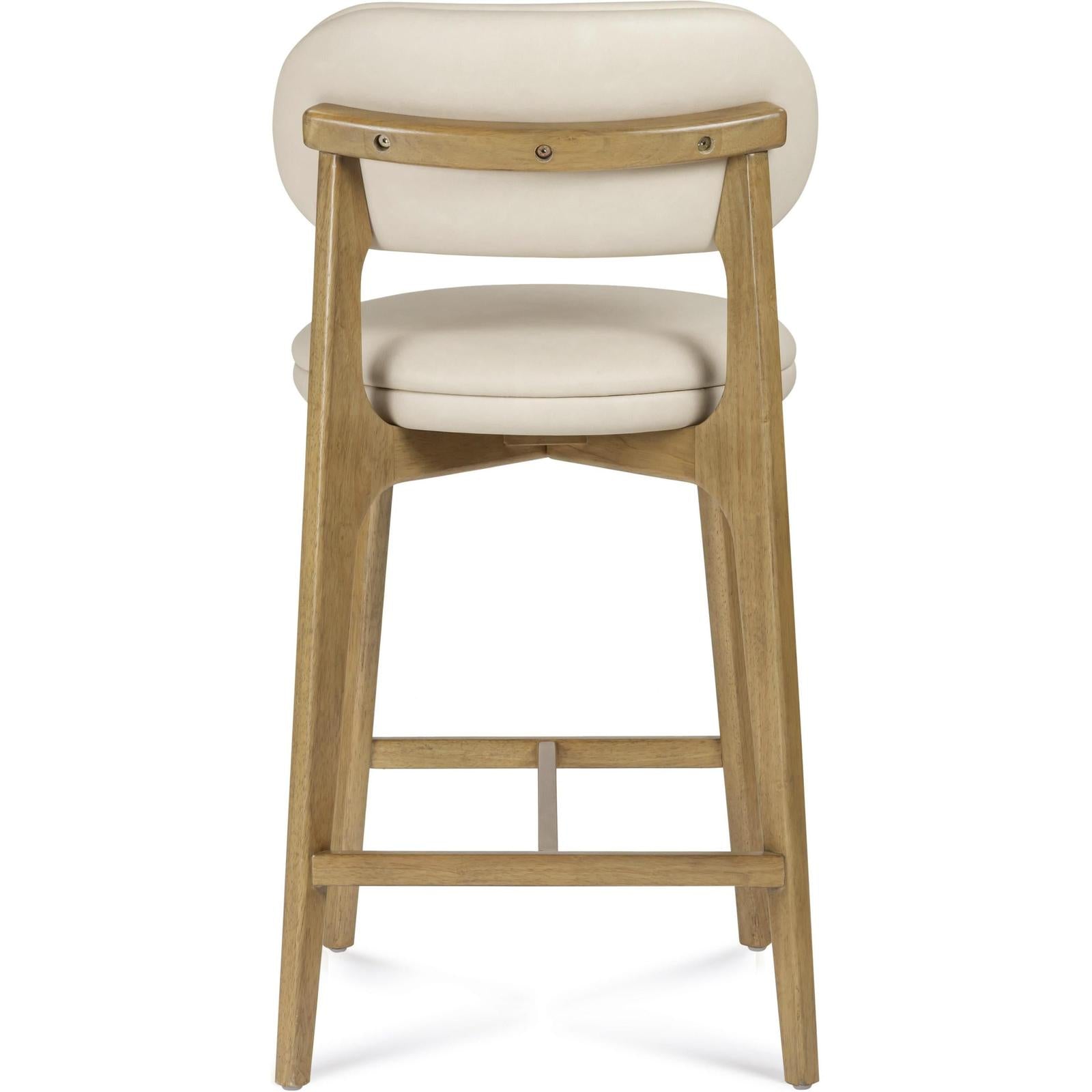 TOV Furniture Carnation Cream Performance Vegan Leather Counter Stool