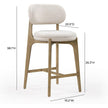 TOV Furniture Carnation Performance Fabric Counter Stool