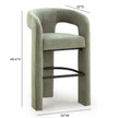 TOV Furniture Malone Performance Chenille Bar Stool