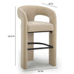 TOV Furniture Malone Performance Chenille Bar Stool