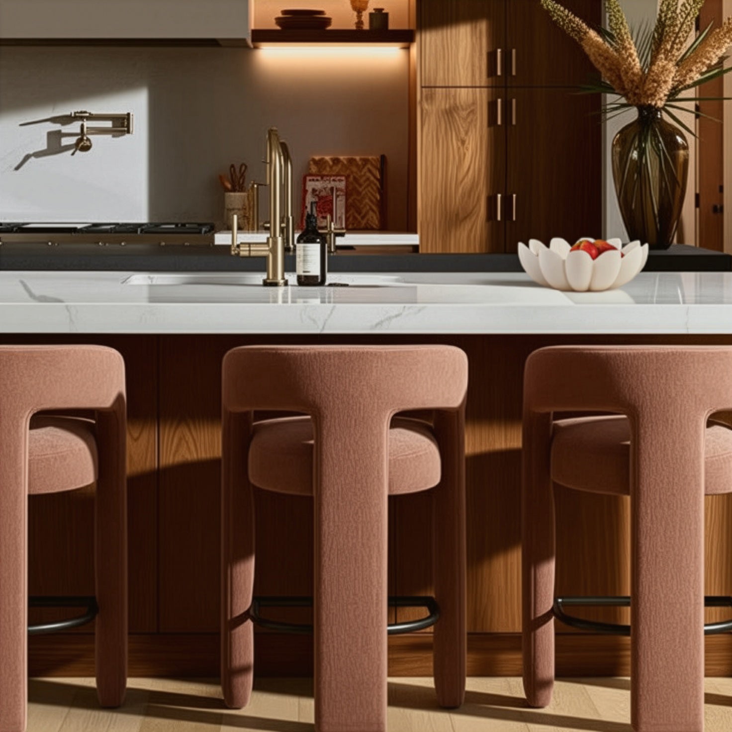 TOV Furniture Malone Performance Chenille Bar Stool
