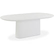 TOV Furniture Nara Pure White Indoor/Outdoor Concrete Dining Table