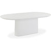 TOV Furniture Nara Pure White Indoor/Outdoor Concrete Dining Table