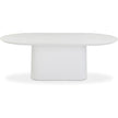 TOV Furniture Nara Pure White Indoor/Outdoor Concrete Dining Table