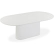 TOV Furniture Nara Pure White Indoor/Outdoor Concrete Dining Table