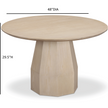 TOV Furniture Brocha Ash Wood Dining Table