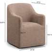 TOV Furniture Helena Tall Textured Weave Performance Fabric Dining Chair