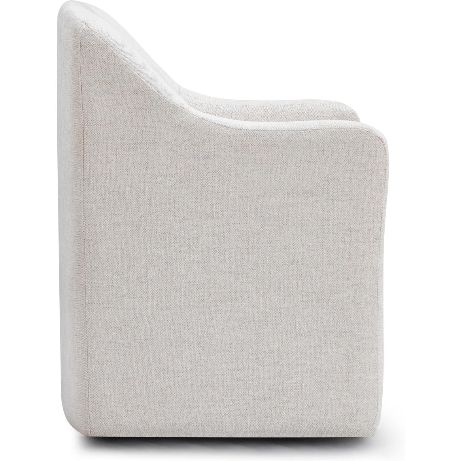 TOV Furniture Helena Tall Textured Weave Performance Fabric Dining Chair