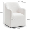 TOV Furniture Helena Tall Textured Weave Performance Fabric Dining Chair
