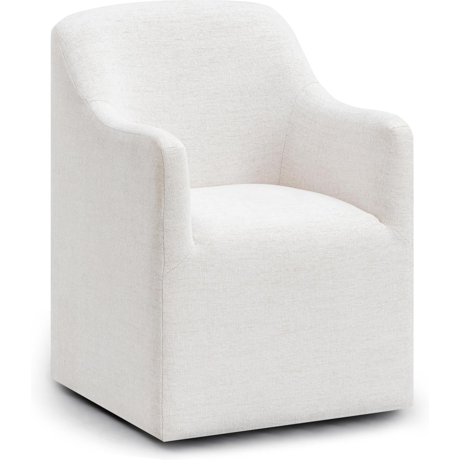 TOV Furniture Helena Tall Textured Weave Performance Fabric Dining Chair