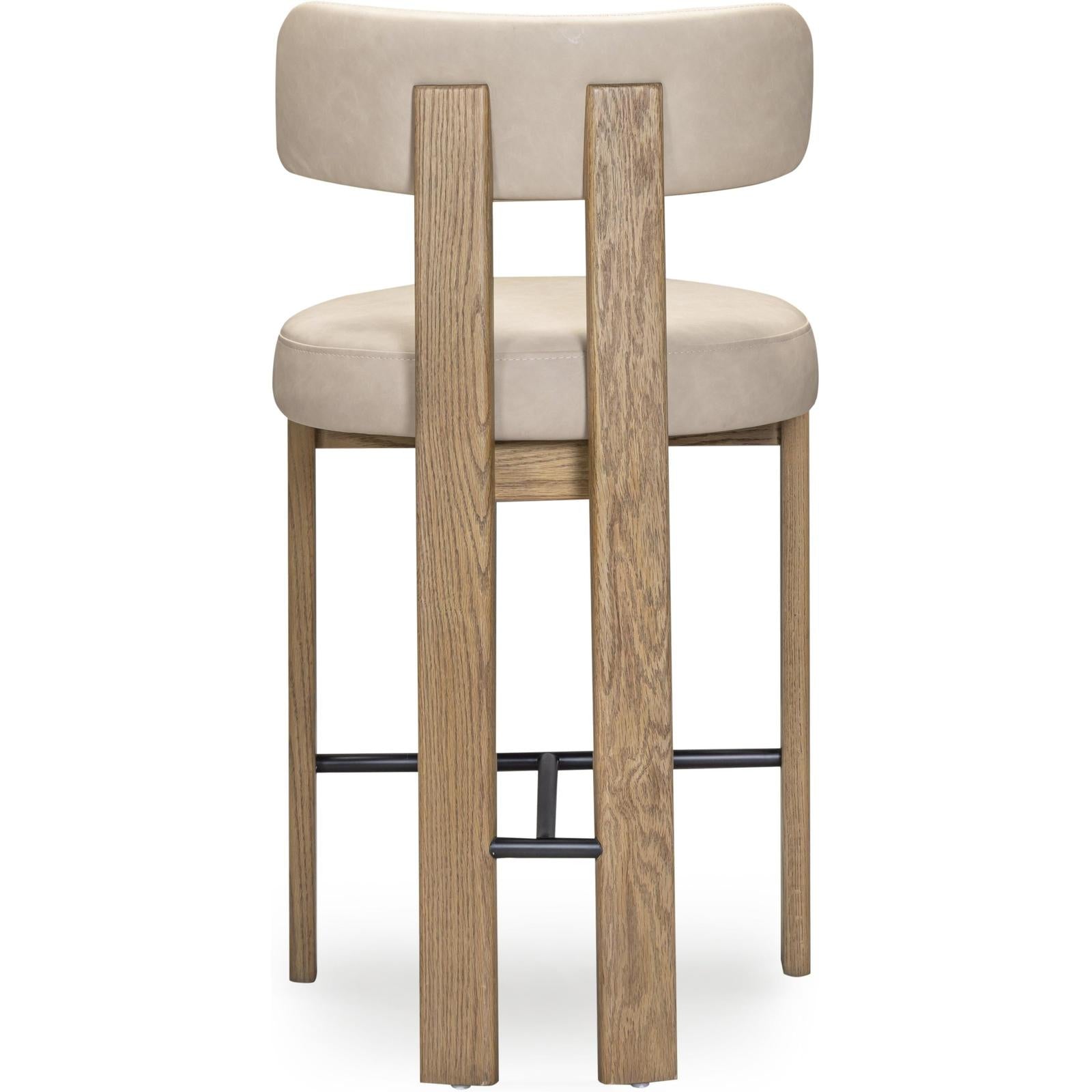 TOV Furniture Odessa Performance Vegan Leather Counter Stool