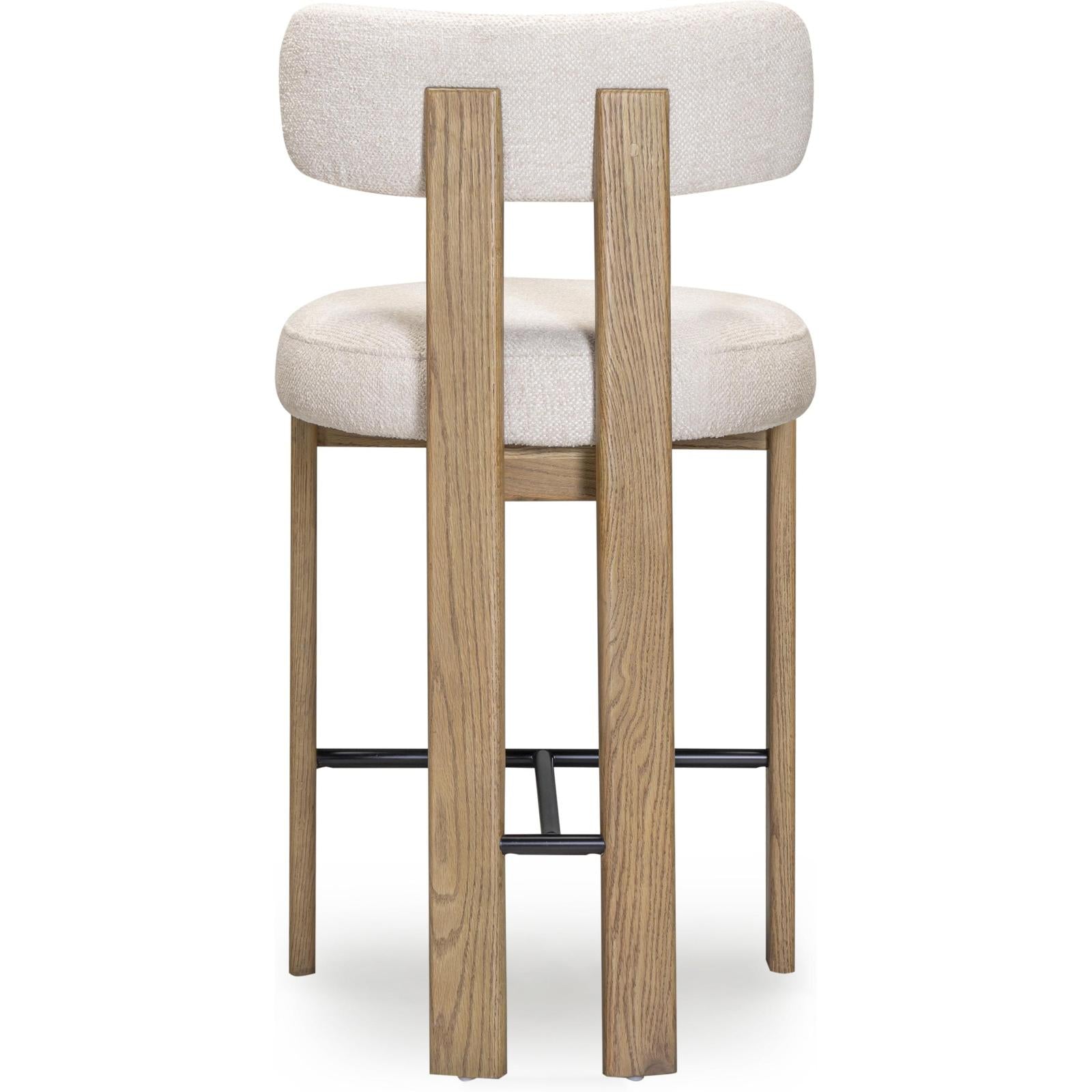 TOV Furniture Odessa Cream Performance Fabric Counter Stool