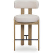 TOV Furniture Odessa Cream Performance Fabric Counter Stool