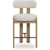 TOV Furniture Odessa Cream Performance Fabric Counter Stool