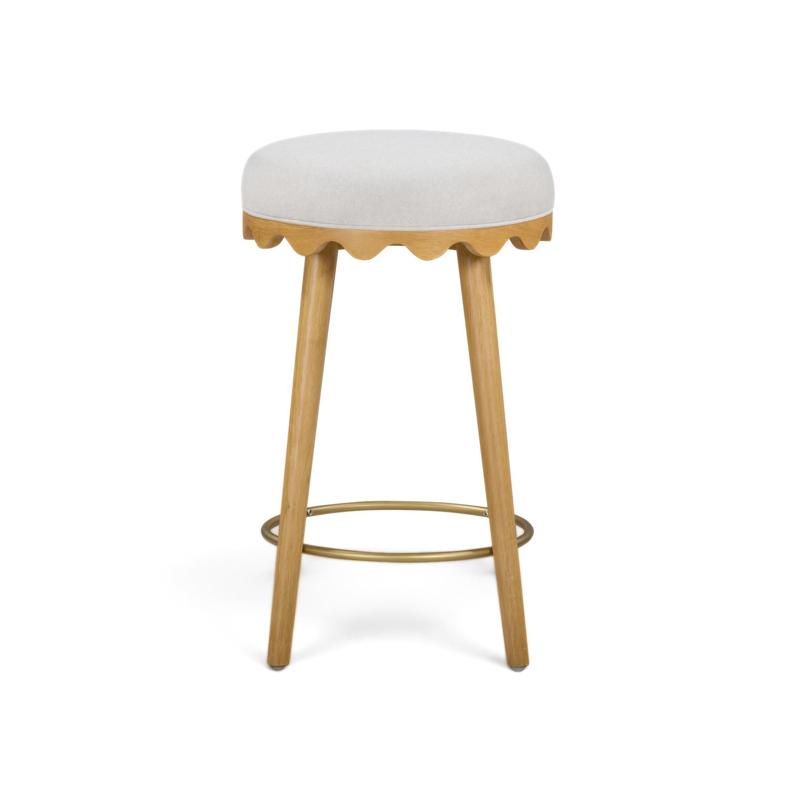 TOV Furniture Oodle Performance Vegan Mohair Counter Stool