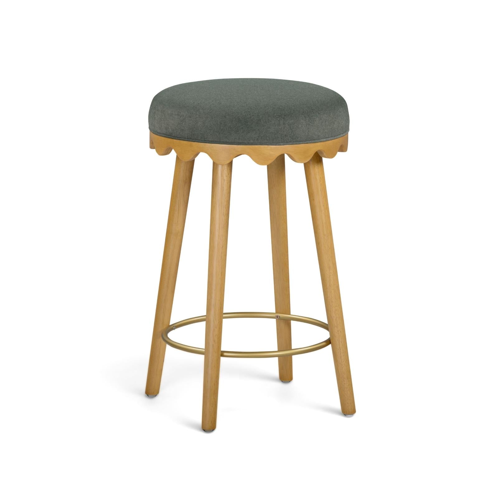 TOV Furniture Oodle Performance Vegan Mohair Counter Stool