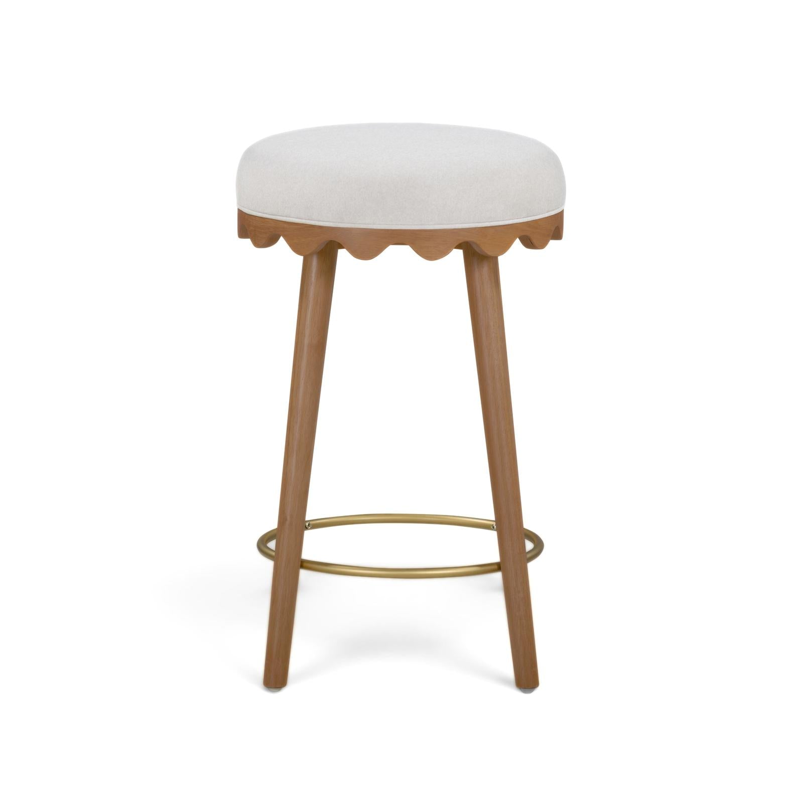 TOV Furniture Oodle Performance Vegan Mohair Counter Stool