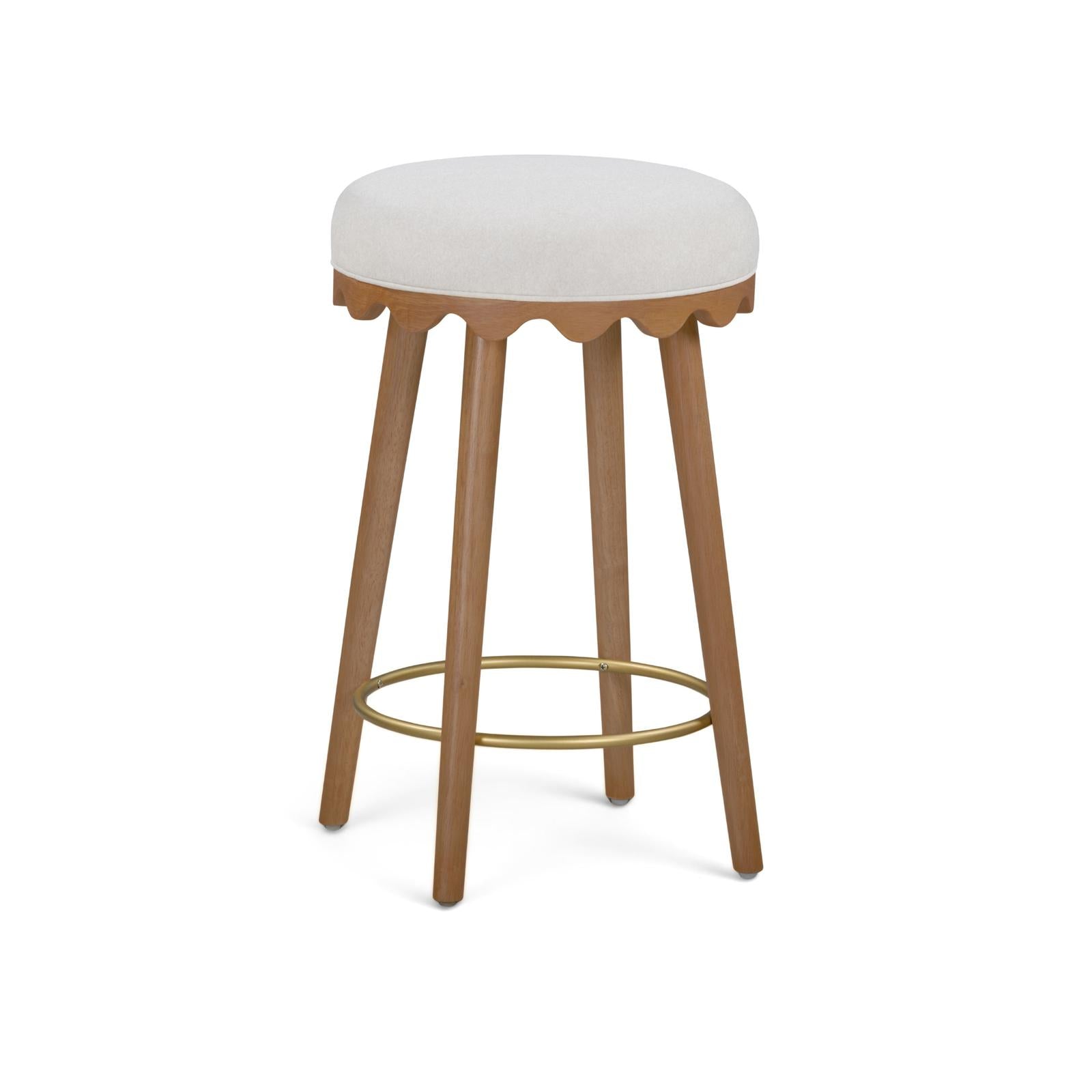 TOV Furniture Oodle Performance Vegan Mohair Counter Stool
