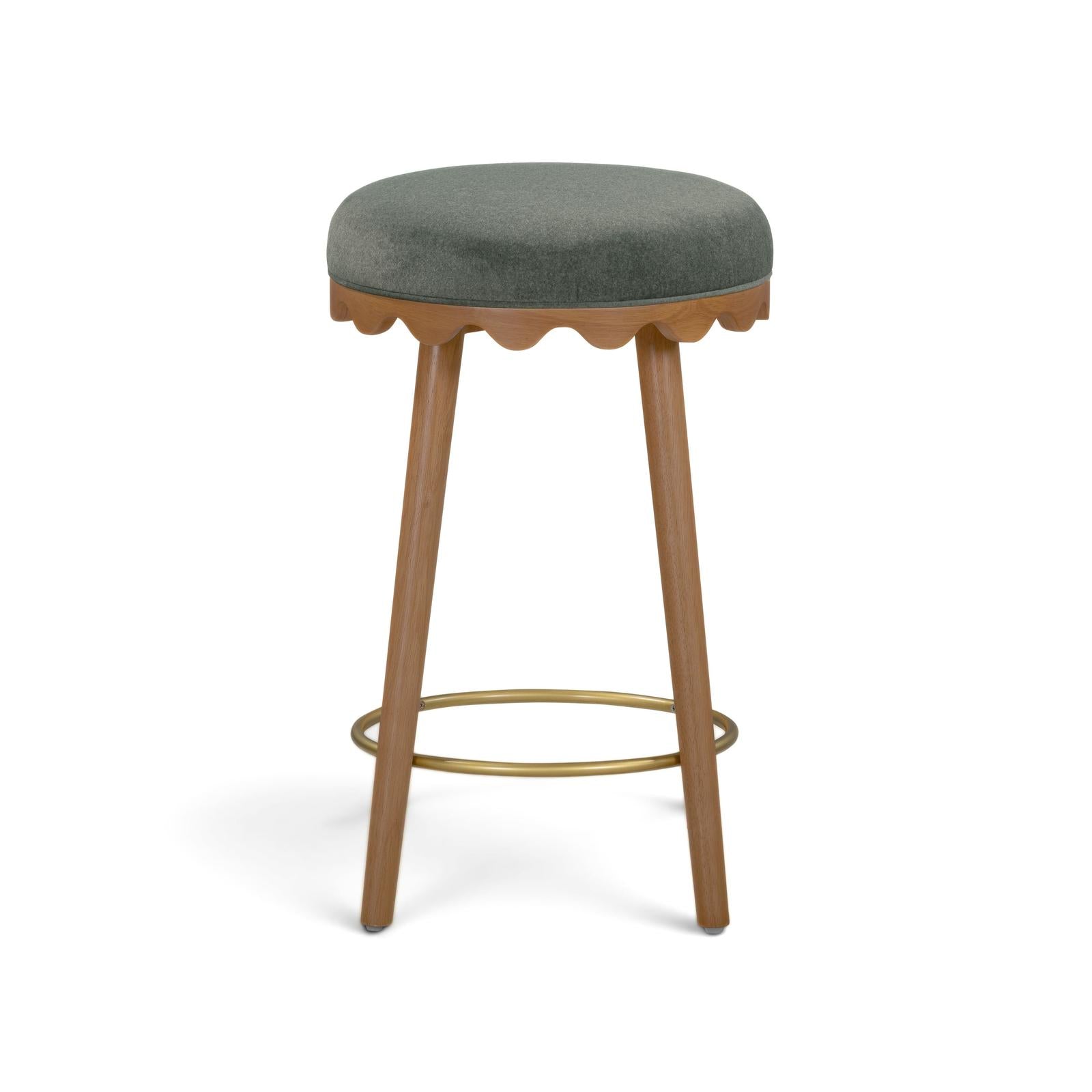 TOV Furniture Oodle Performance Vegan Mohair Counter Stool