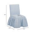 TOV Furniture Gertrude Striped Performance Linen Skirted Dining Chair