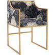 TOV Furniture Atara Floral Performance Velvet Dining Chair
