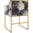 TOV Furniture Atara Floral Performance Velvet Dining Chair