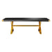TOV Furniture Adeline Black Lacquer Dining Table