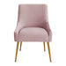 TOV Furniture Beatrix Pleated Mauve Velvet Side Chair