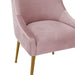 TOV Furniture Beatrix Pleated Mauve Velvet Side Chair