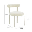TOV Furniture Margaret Chenille Bolster Back Dining Chair