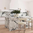 TOV Furniture Carmel Cream Performance Boucle and Solid Wood Counter Stool