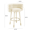 TOV Furniture Betty Performance Velvet Bar Stool