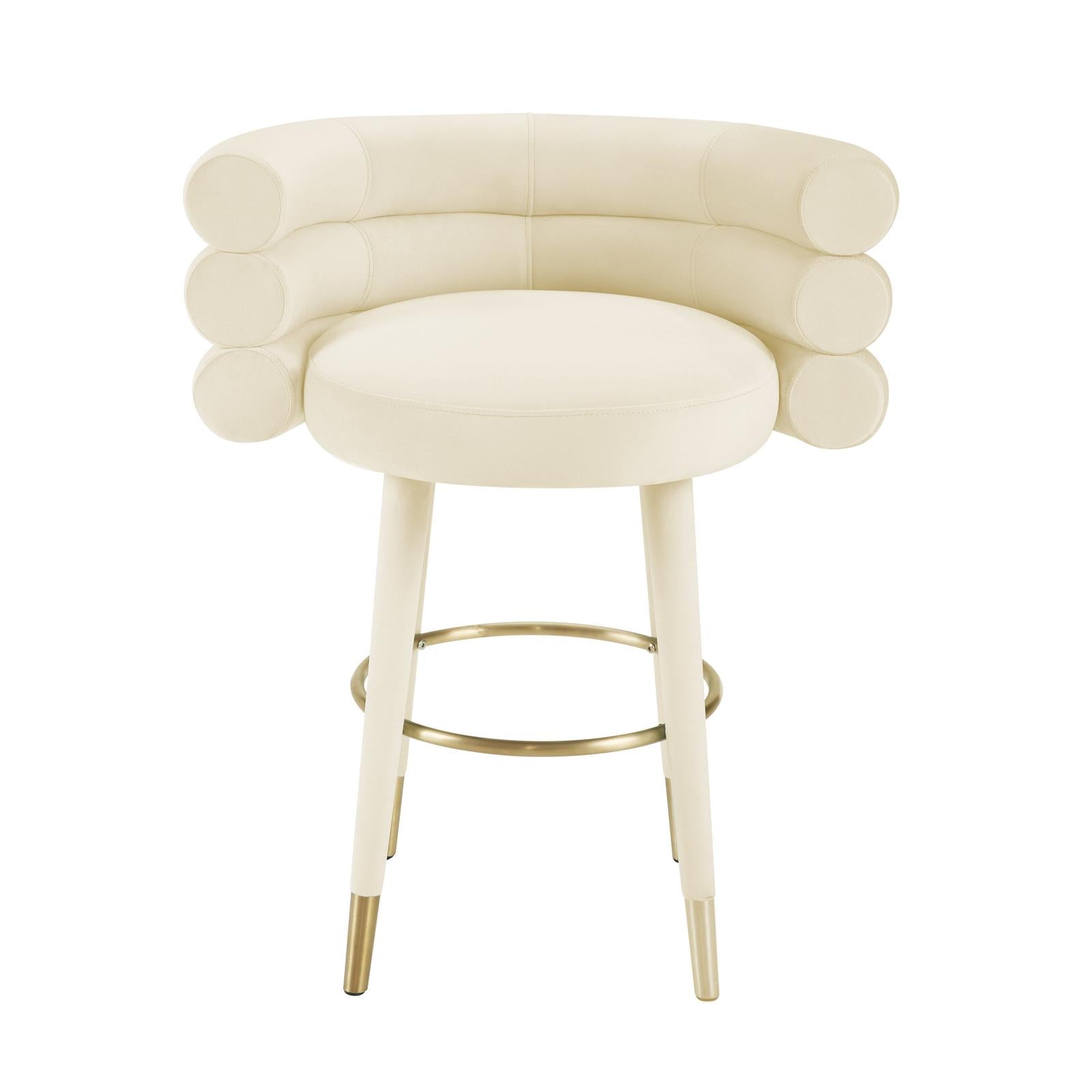 TOV Furniture Betty Performance Velvet Counter Stool