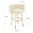 TOV Furniture Betty Performance Velvet Counter Stool
