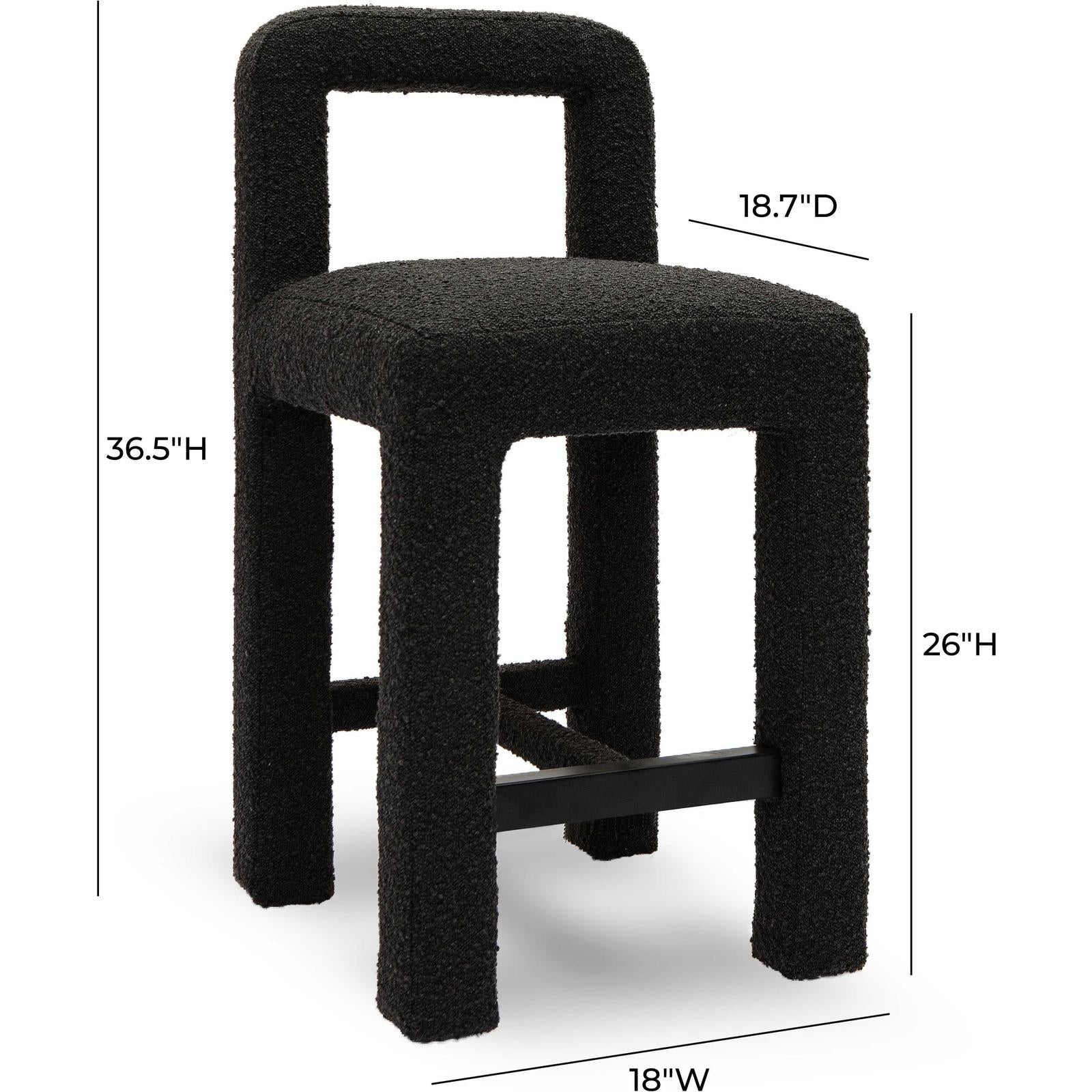 TOV Furniture Hazel Performance Boucle Counter Stool