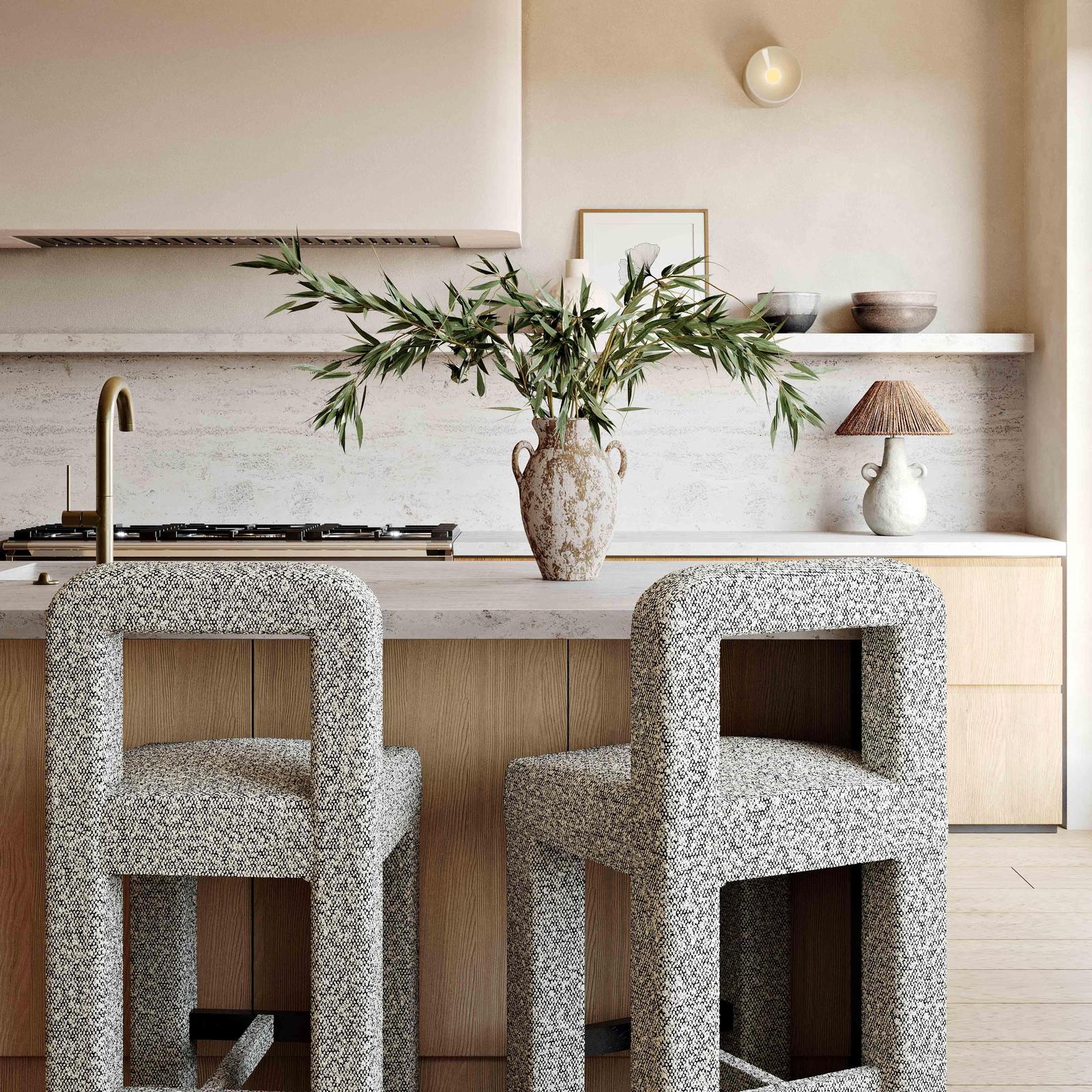TOV Furniture Hazel Performance Boucle Counter Stool
