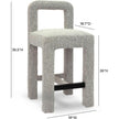 TOV Furniture Hazel Performance Boucle Counter Stool