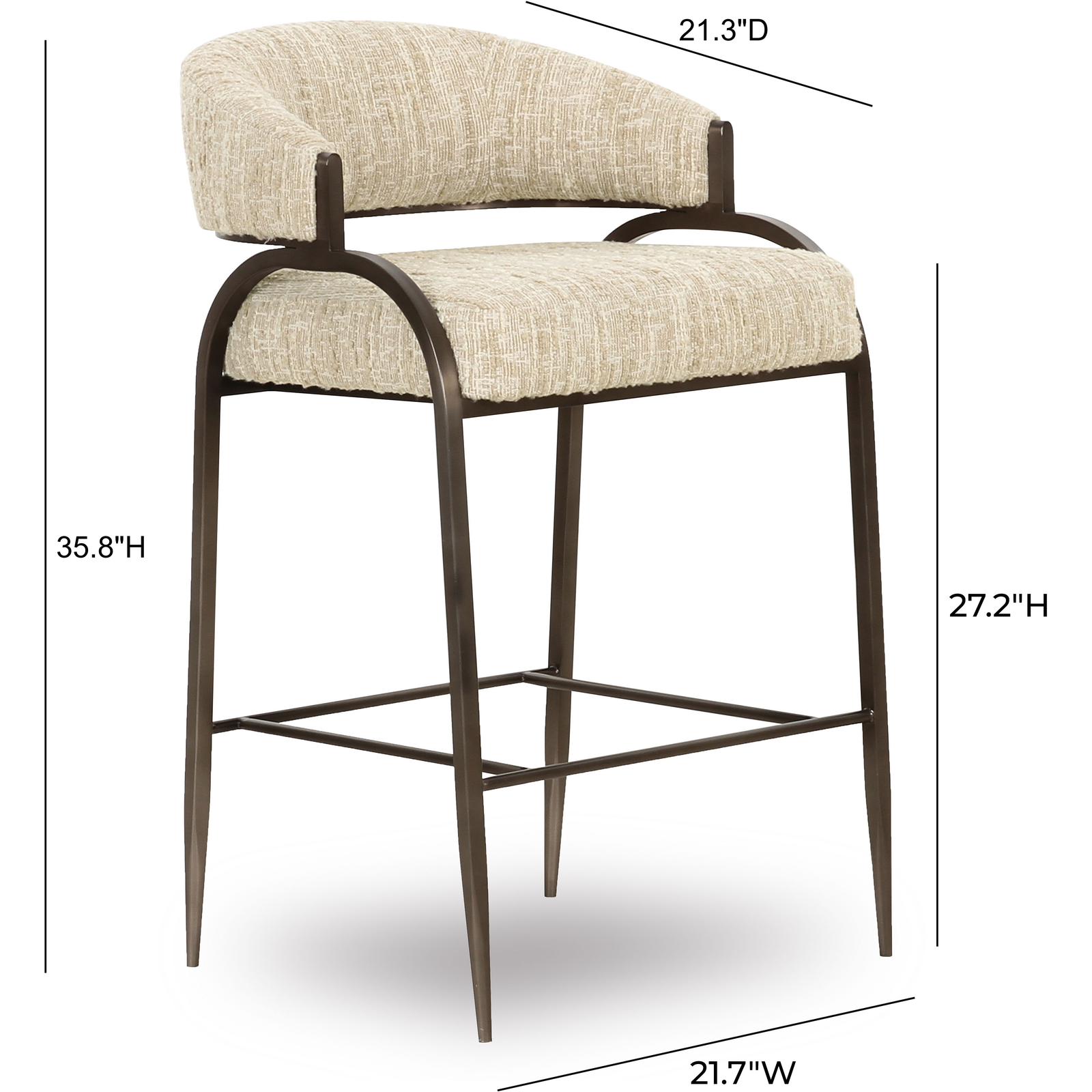 TOV Furniture Tatum Performance Counter Stool