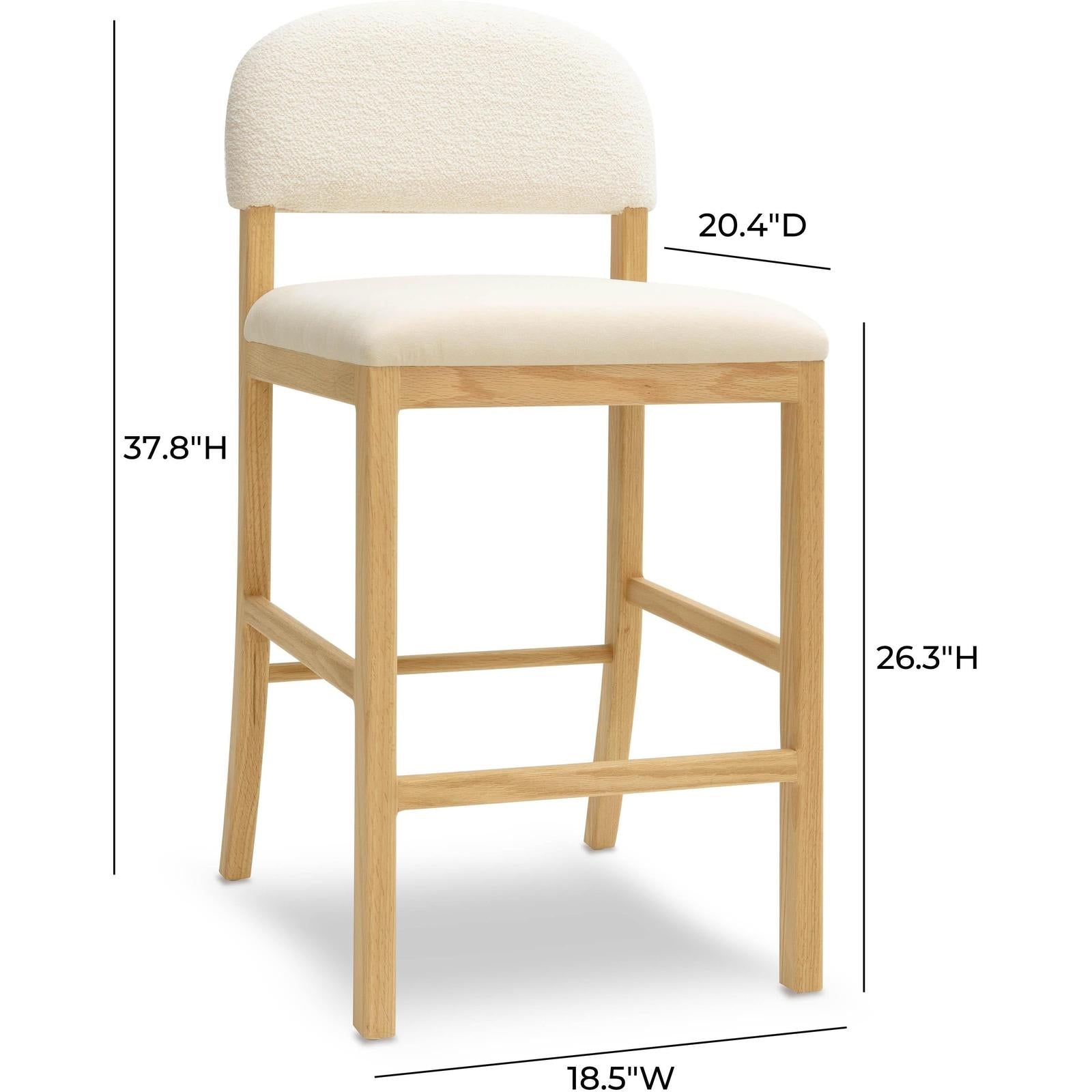 TOV Furniture Calla Performance Velvet Counter Stool