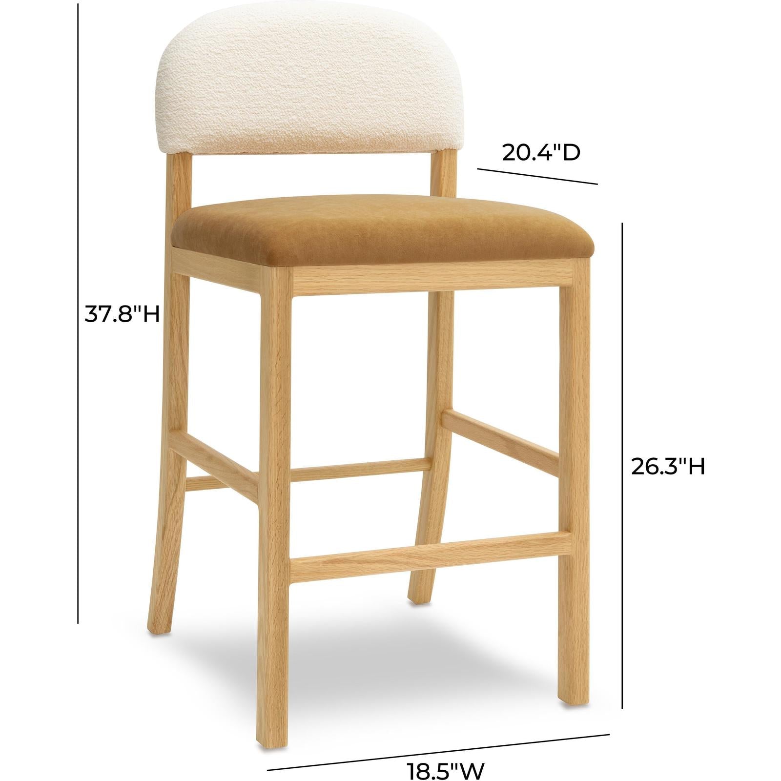 TOV Furniture Calla Performance Velvet Counter Stool