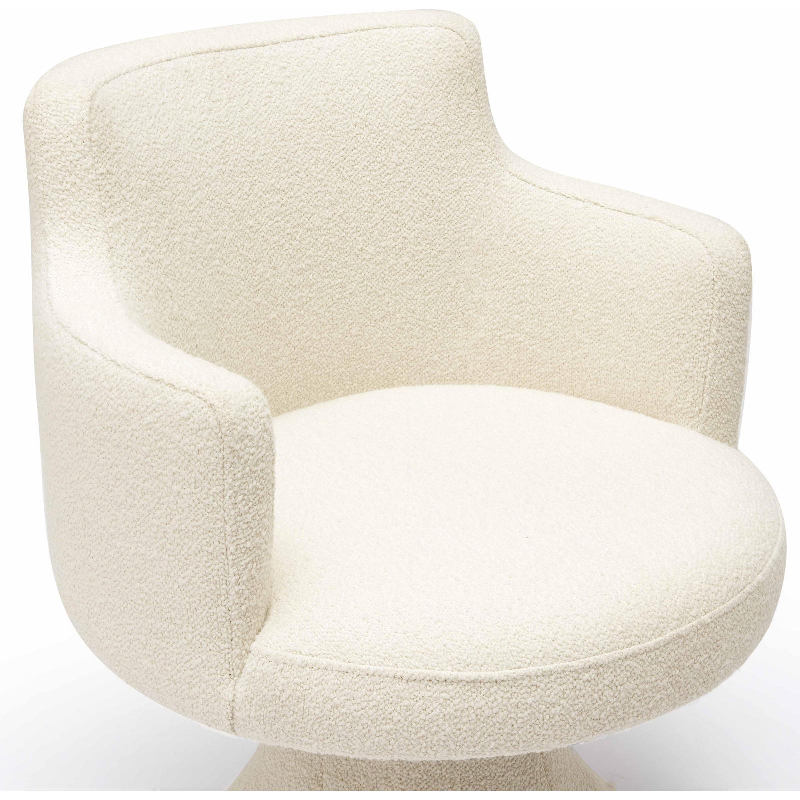 TOV Furniture Jeffree Performance Boucle Swivel Dining Chair